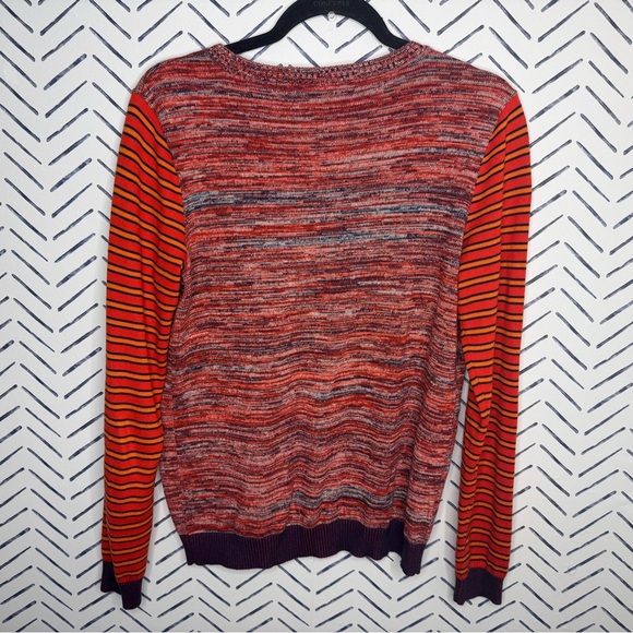 GAP Cotton Marled Striped Sweater Size Medium - Picture 4 of 6